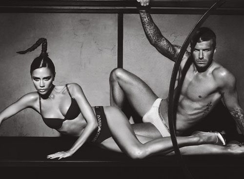 emporio2 David e Victoria insieme per Armani Underwear