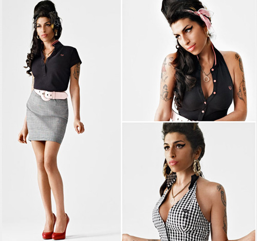 amy fredperry3 Amy Winehouse presenta la sua collezione Fred Perry