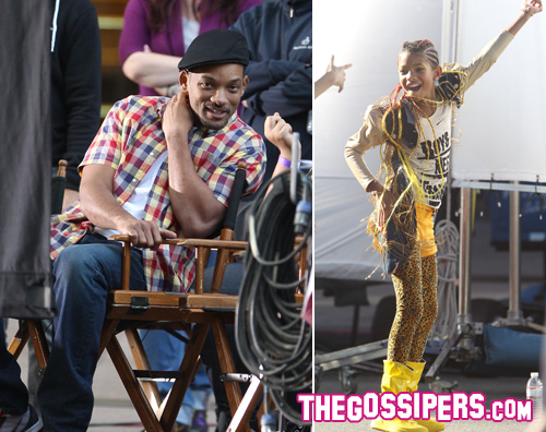 will-smith-willow-smith will smith willow smith Willow Smith sul set con mamma e papà