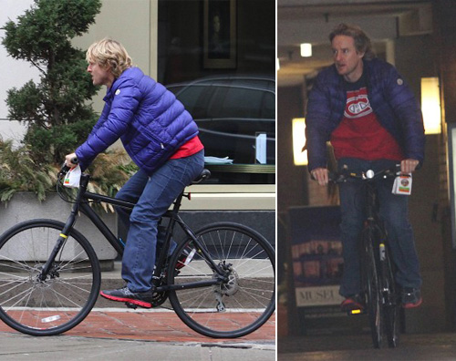 owen wilson bici Owen Wilson preferisce la bicicletta!