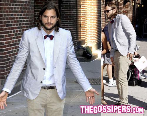 Ashton Kutcher ospite al Letterman Show