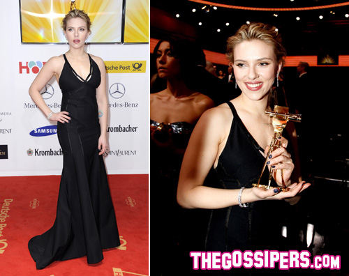 scarlett Scarlett Johansson trionfa ai Golden Camera Awards