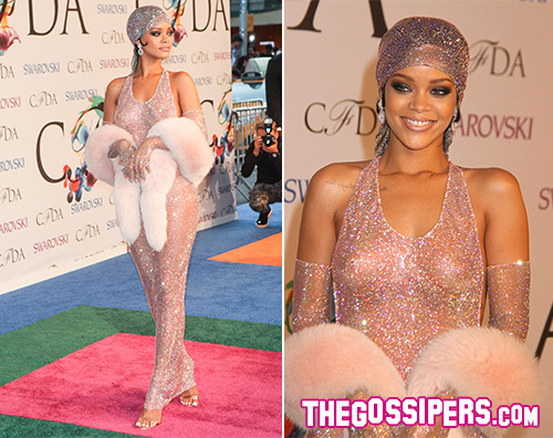 Cover2 Le trasparenze di Rihanna protagoniste dei CFDA 2014