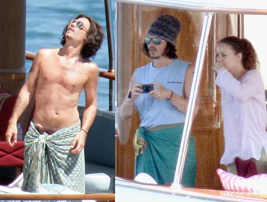 Johnny and Vanessa Johnny Depp in vacanza con la famiglia