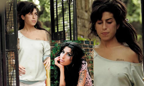 amysenatrucco Amy Winehouse senza trucco per strada