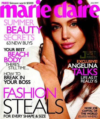 angelinejoliemarieclaire Angelina Jolie su Marie Claire
