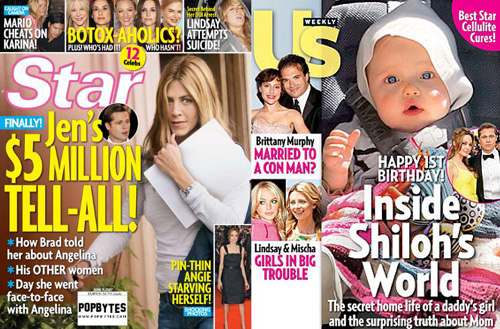 anistonshilohcover Jennifer Aniston VS Shiloh Jolie Pitt