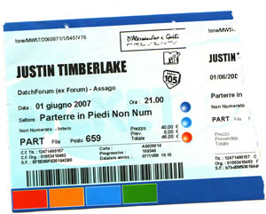 bigliettojustino Justin Timberlake in tour a Milano