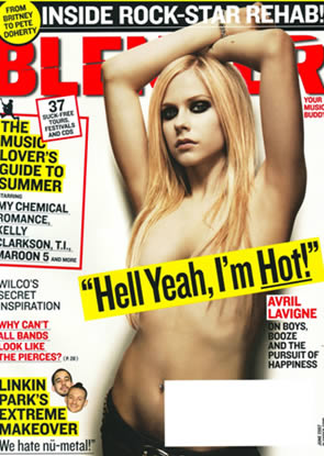 blenderavril5 Avril Lavigne topless per Blender