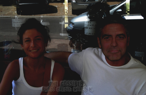 georgegoffimilano George Clooney con Vanja Goffi a Milano