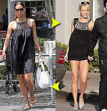 halle berry nicole richie madison marcus dress Halle Vs Nicole