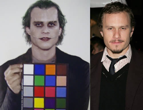 heathjokerr La prima foto del Joker di Heath Ledger