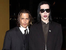 marylinjohnnyasenzioe Marilyn Manson e Johnny Depp insieme a capodanno