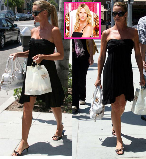 nicolette Nicolette Sheridan, shopping in L.A