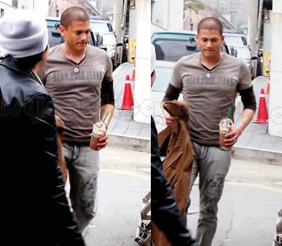 wentyvainstudio Wentworth Miller per Bean Pole Jeans