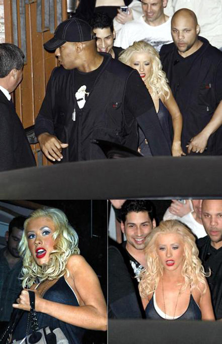 xtinahyde 3 Piccolo incidente per Christina Aguilera