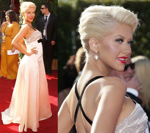 chrisemmyred Christina Aguilera agli Emmy Awards 2007