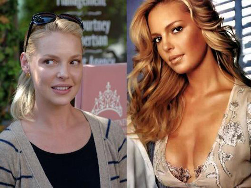 katnomakeup1 Katherine Heighl senza trucco