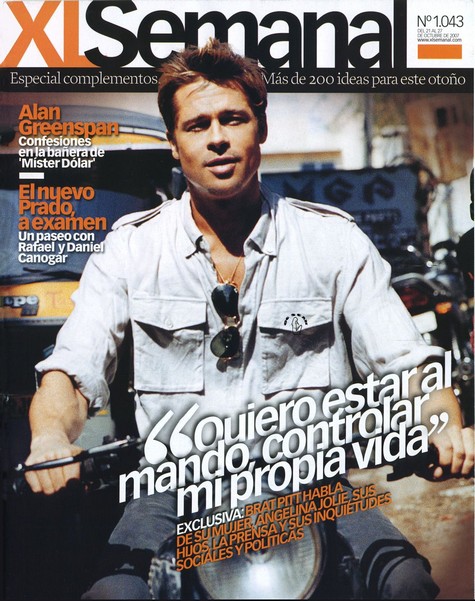 bradpittxl01 Brad Pitt posa per XL Semanal