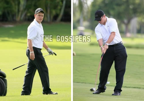 mattdamongolf Matt Damon è un giocatore di golf