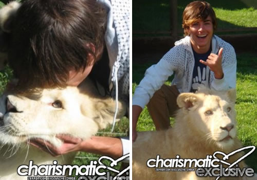 candiaustrali2 Zac Efron ama gli animali in Australia!