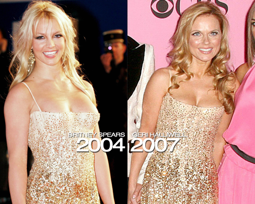 Spice Girls VS Britney Spears sameoutfit1 Spice Girls VS Britney Spears