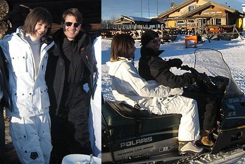 071204 katie and tom Tom e Katie si godono le Alpi