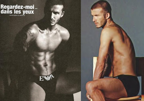 davidino Ancora David Beckham per Giorgio Armani