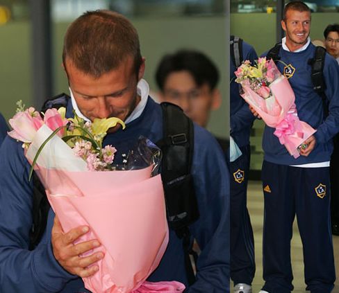beckybe Beckham in Corea con il Galaxy