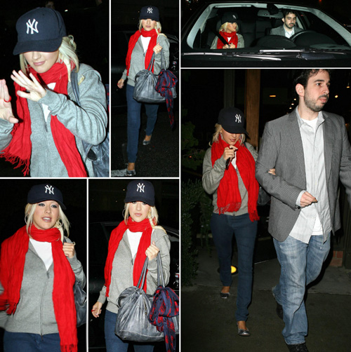 christinaitalina1 Christina Aguilera fuori a cena con Jordy