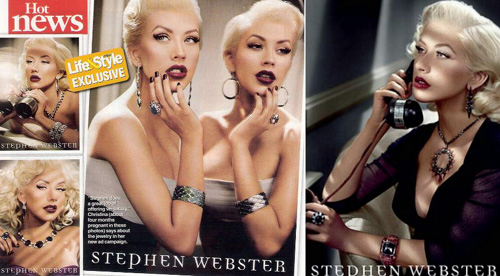 aguiwebster Christina Aguilera per Stephen Webster Jewelry