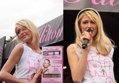 parisbologna2 Paris Hilton sfila al Cosmoprof di Bologna