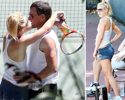 hudsoten Kate e Lance sul campo da tennis