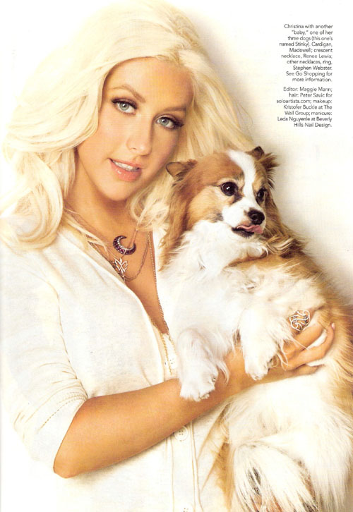 glamourchris 2 Christina Aguilera su Glamour di Agosto