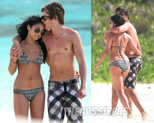 riconoscere2 Effusioni in spiaggia per Zac e Vanessa