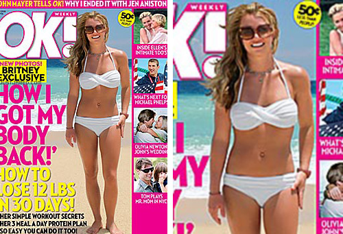 britbikinibianco Britney in bikini su OK! Magazine