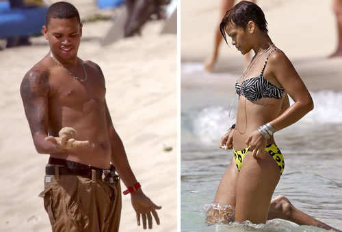 ririvacanza4 Le vacanze di Rihanna e Chris Brown