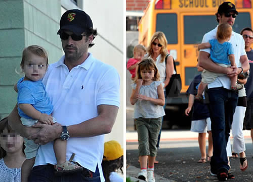 papad Patrick Dempsey papà indaffarato