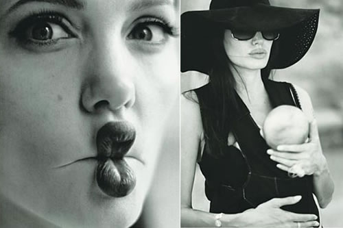 angelinabybrad3 Le foto private di Angelina Jolie