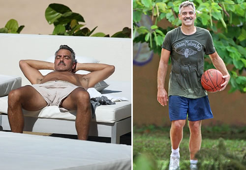 clooney George Clooney vacanziero