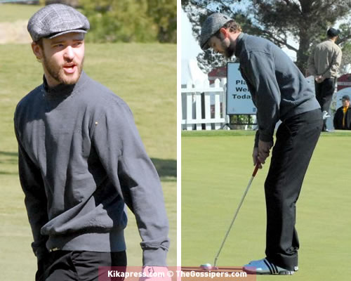 golf Justin Timberlake e la sua mazza da golf