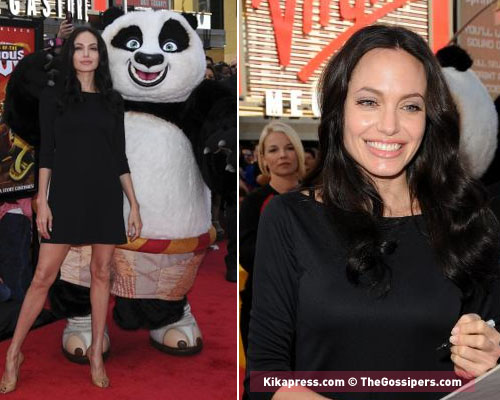 angelina Angelina Jolie lancia il DVD di Kung Fu Panda
