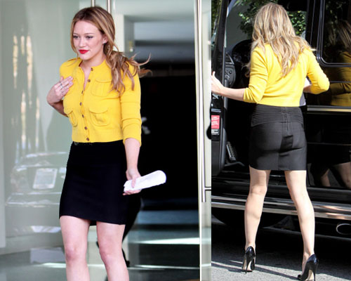 duff Hilary ad un meeting di lavoro