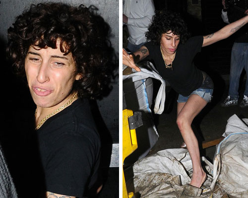 winopermanentata Amy Winehouse per le strade di Camden