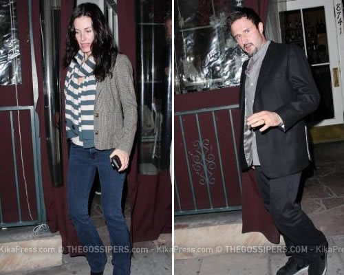 coco Courtney Cox a cena con la famiglia