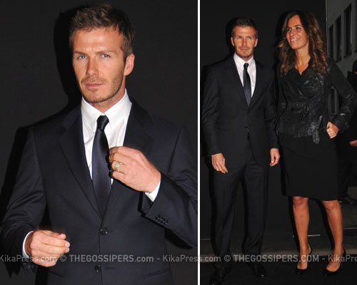 beckhamarmani David Beckham alla sfilata di Armani