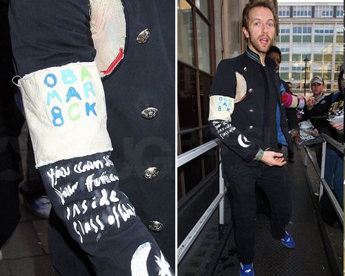 chris Chris Martin supporta Obama