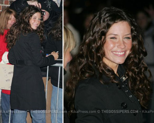 evangeline david Evangeline Lilly al David Letterman Show