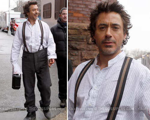 robert sherlock Robert Downey Jr. sul set di Sherlock Holmes