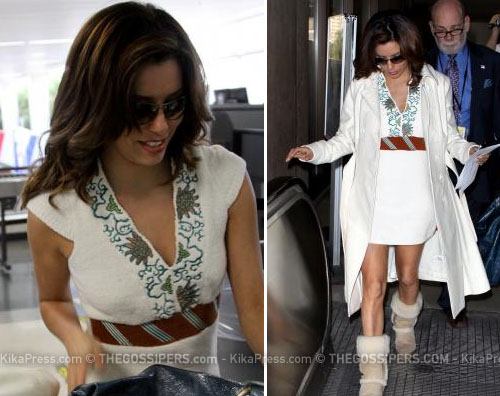 aeroeva Eva Longoria sceglie il bianco